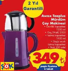 AWOX TEAPLUS MÜRDÜM ÇAY MAKİNESİ